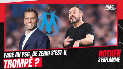 OM 0-3 PSG : ce qui a "choqué" Rothen dans la plan de De Zerbi