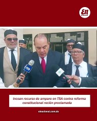 Incoan recurso de amparo en TSA contra reforma constitucional recién proclamada