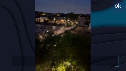 Impactantes imágenes: un puente de Picaña (Valencia) se derrumba por la crecida del río por la DANA