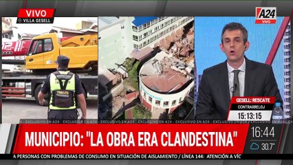  DERRUMBE EN VILLA GESELL: HABLA UN SOBREVIVIENTE