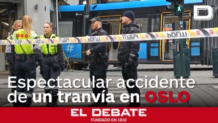 El choque de un tranvía contra una tienda en Oslo deja cuatro heridos