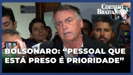 Bolsonaro sobre PL da anistia: "Sou 2º plano. Pessoal que está preso é prioridade"