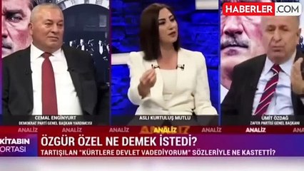 Canlı yayına bağlanacak kişinin ismini duyan Ümit Özdağ, stüdyoyu terk etti