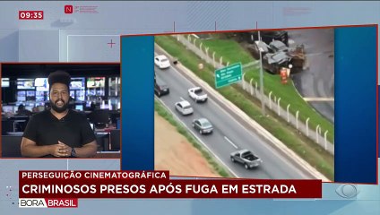 Perseguição policial 'de cinema' é registrada em rodovia de MG