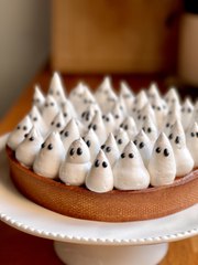 Pumpkin Pie d’Halloween  | Recette de Tarte à la Citrouille Épicée avec Meringue Italienne Facile