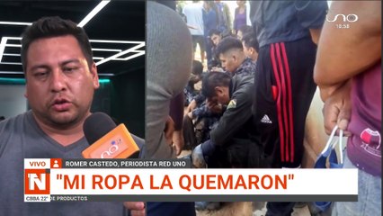 fuimos rebasados con la policía, dijo Romer Castedo periodista retenido por bloqueadores