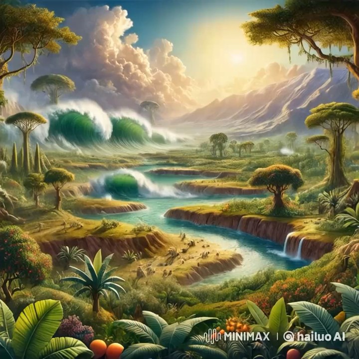 Third Day of Creation: Land and Seas  On the third day, God gathered the waters and created dry land, calling it Earth. Watch and learn about the formation of land, seas, and the beginning of vegetation. 