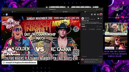 Wrestle Talk with Arabbidb3aver Host : The Golden Child Evan Golden.