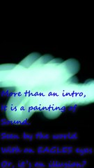 More than an intro it is just beginning of miracle flows of invisible color of complete painting.