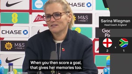 Wiegman thrilled about Williamson's goal on 50th cap