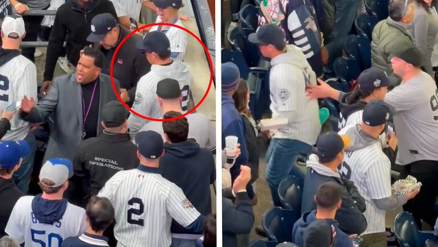 Serie Mundial: Expulsan a aficionados que intentaron arrebatarle pelota a Mookie Betts en Dodgers - Yankees