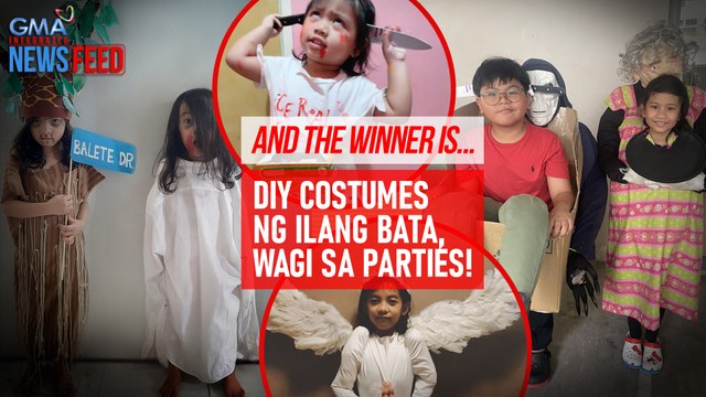 And the winner is… DIY costumes ng ilang bata, wagi sa parties! | GMA Integrated Newsfeed