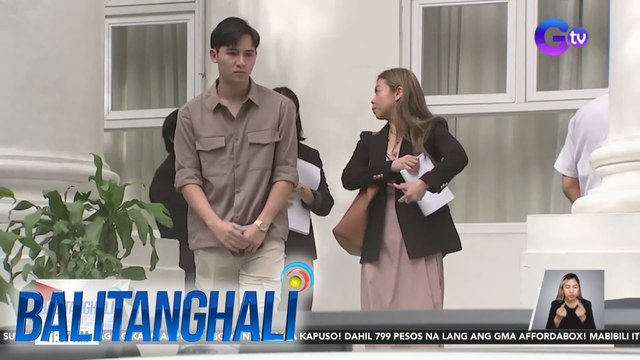 Independent TV at film contractors na sina Jojo Nones at Richard Cruz, kinasuhan ng DOJ kaugnay sa pang-aabuso umano sa aktor na si Sandro Muhlach | Balitanghali