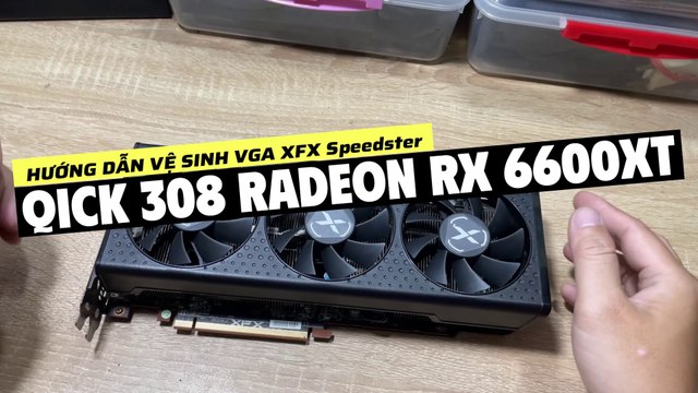 VGA XFX Speedster QICK 308 AMD Radeon™ RX 6600 XT Black Gaming