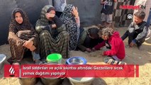 İsrail saldırıları ve açlık sıkıntısı altındaki Gazzelilere sıcak yemek dağıtımı yapılıyor
