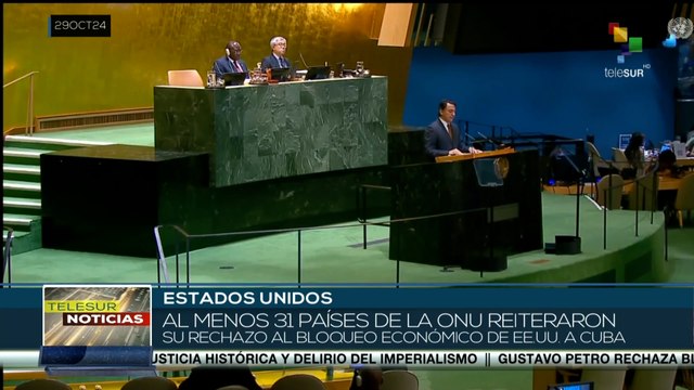 Al menos 31 países de la ONU reiteraron su rechazo al bloqueo económico de ee.uu. a cuba