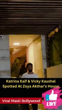 Katrina Kaif & Vicky Kaushal Spotted At Zoya Akthar's House