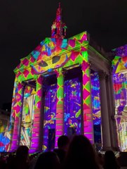 Light Night Leeds: Stunning footage shows lights around Leeds City Centre