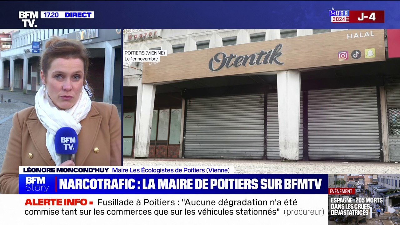 Fusillade à Poitiers: la maire Léonore Moncond'huy dénonce "de plus en plus d'incivilité, voire de délinquance" dans le quartier des Couronneries