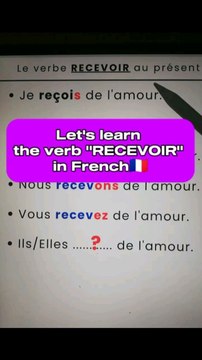 Let's learn the verb RECEVOIR in French|Learn and speak french with Alain and Moh