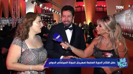 "مهرجان الجمال والمتعة".. الفنان هاني رمزي وزوجته يتحدثان عن مهرجان الجونة