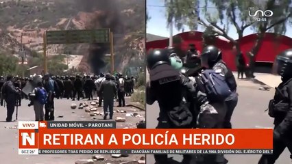 Un policía es herido con una trampa ‘cazabobos’ y es evacuado de emergencia