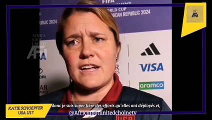Coupe du Monde Féminine U17 République Dominicaine  #États_Unis   : Katie Schoepfer fière de son équipe malgré l'élimination en demi-finale face à la #CoréeDuNord  ⚽