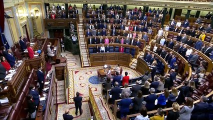 Minuto de silencio en el congreso por las víctimas en las inundaciones en Valencia