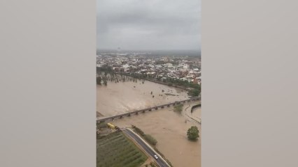 La espeluznante panorámica de Valencia desde un helicóptero