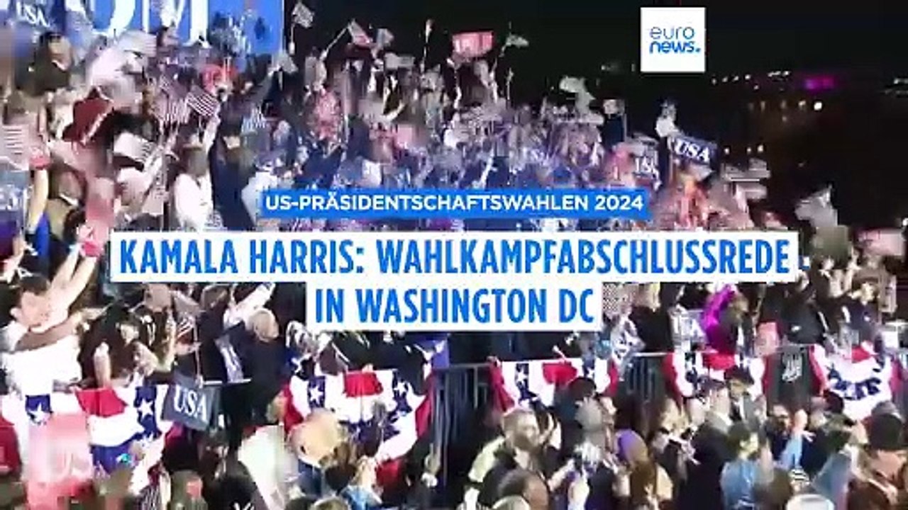 US-Präsidentschaftswahlen: Kamala Harris hält Abschlussrede in Washington DC