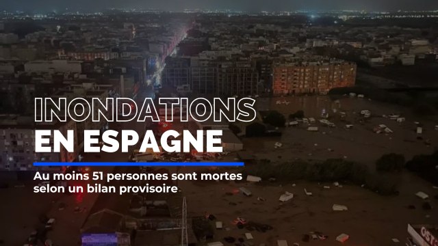 Espagne : Les terrifiantes images des inondations dans la région de Valence