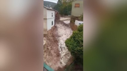 Las riadas que han asolado la ciudad albaceteña de Letur