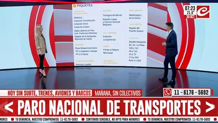 Paro nacional de transporte: dónde estarán ubicados los cortes y piquetes