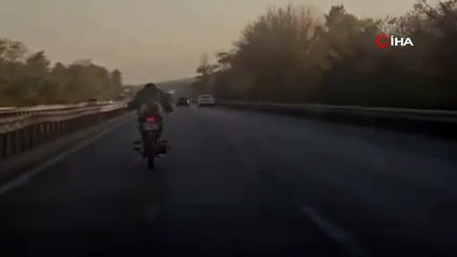 Görüntüler Bursa'dan... Canını hiçe saydı