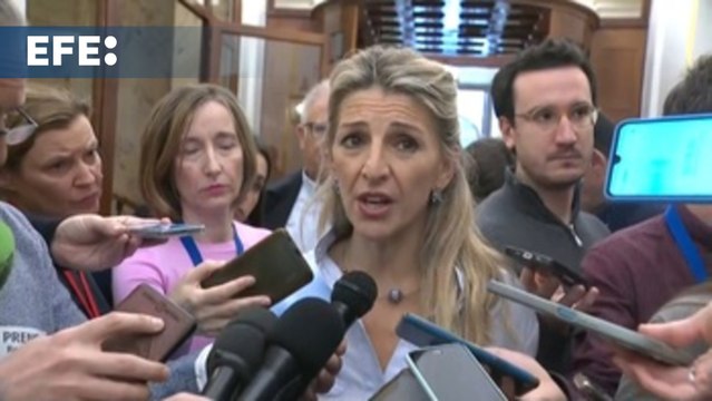 Yolanda Díaz pide responsabilidad a las empresas de las zonas afectadas por la dana