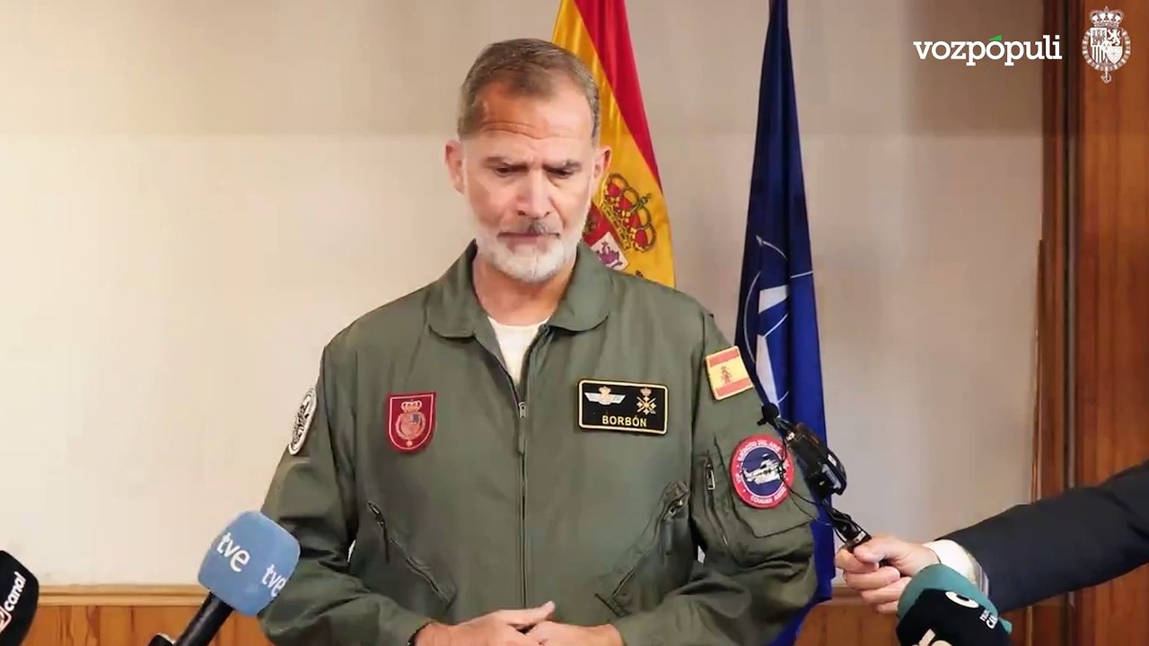Felipe VI, "desolado" ante la DANA: "Todos están trabajando y lo importante es que no haya limitación de medios"