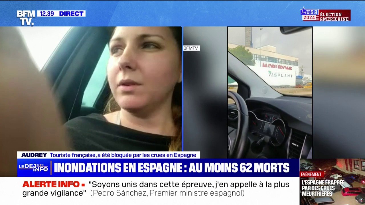 "Un film d'horreur": une touriste française raconte les crues en Espagne