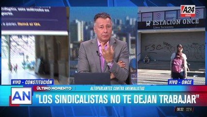 PARO DE TRANSPORTE: estaciones vacías, largas colas y división sindical