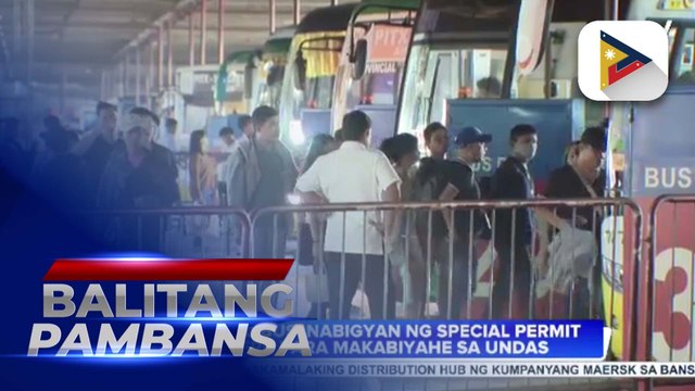 Ilang biyahero pauwi ng probinsya, dumagsa sa mga terminal ngayong araw; DOTr Sec. Bautista, tiniyak ang maayos na pagpapatupad ng Oplan Biyaheng Ayos 2024 sa mga paliparan