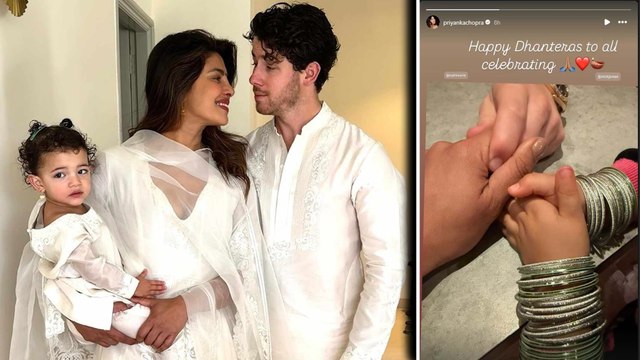 Priyanka Chopra Jonas Shares Sweet 'Dhanteras' Moment With Nick & Malti, Embracing Indian Traditions