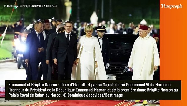 Brigitte Macron au Maroc : Un look immaculé en cape brodée, Rachida Dati divine en caftan soyeux et coloré au dîner d'Etat
