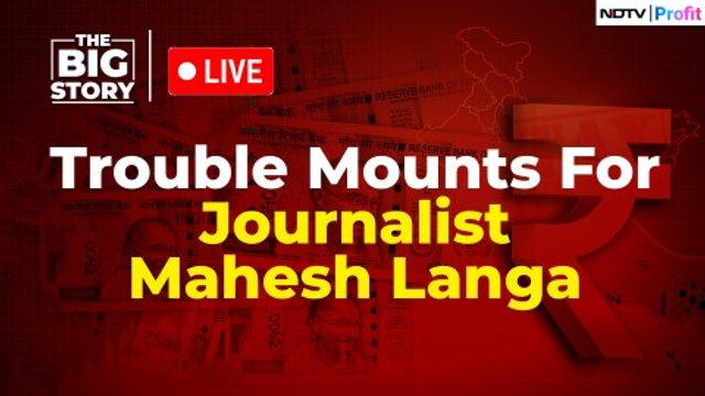 Big Story | Trouble Mounts For Journalist Mahesh Langa | NDTV Profi