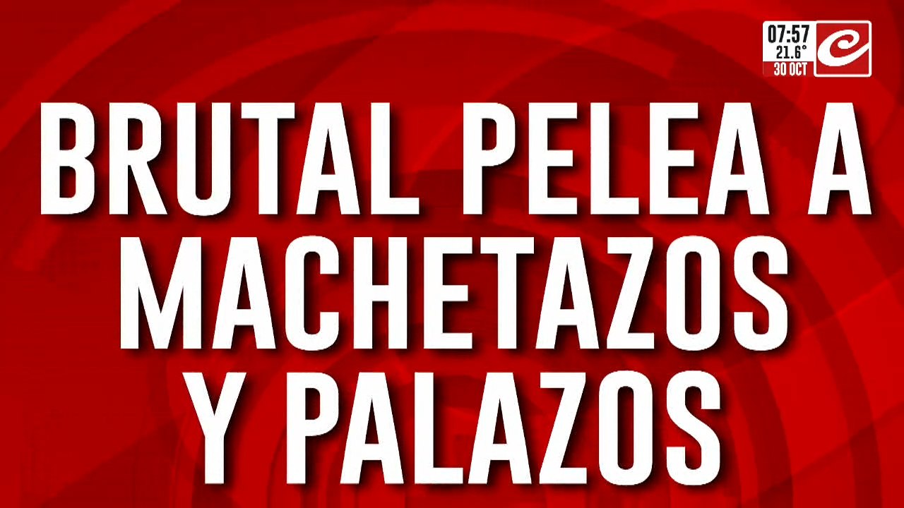 Brutal pelea entre vecinos: se agarraron a machetazos y palazos