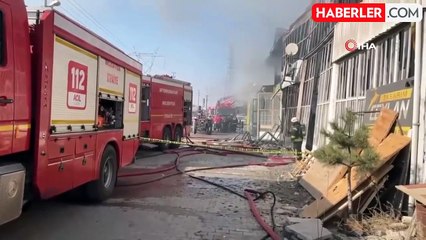 Afyonkarahisar'da Sanayi Sitesinde Yangın: 5 Dükkan Zarar Gördü