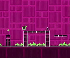 Famidash "Back on Track", but it speeds up by 1% every pulse stick!