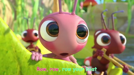 Row, Row, Row Your Boat Ants! - KidTv Furry Friends - Animals for Kids