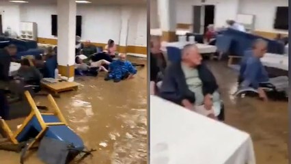 Los gritos de terror en una residencia de ancianos inundada en Paiporta