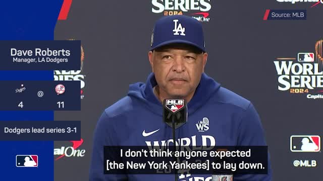 'Dodgers are in a great spot' - Roberts not shaken by Game 4 defeat