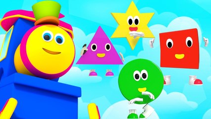 Five Little Shapes, Ten In The Bed + More Bob The Train Educational Videos for Kids