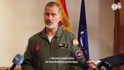 Felipe VI comparte su tristeza "por tantas pérdidas de vidas humanas" y confía en los servicios de emergencia